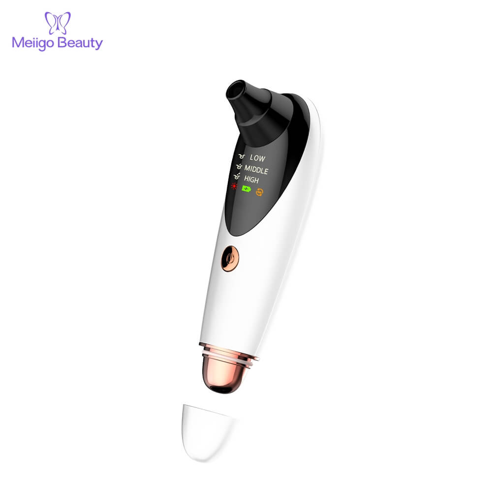 White 8 - Blackhead vacuum suction removal tool with hot compress function FB-001F