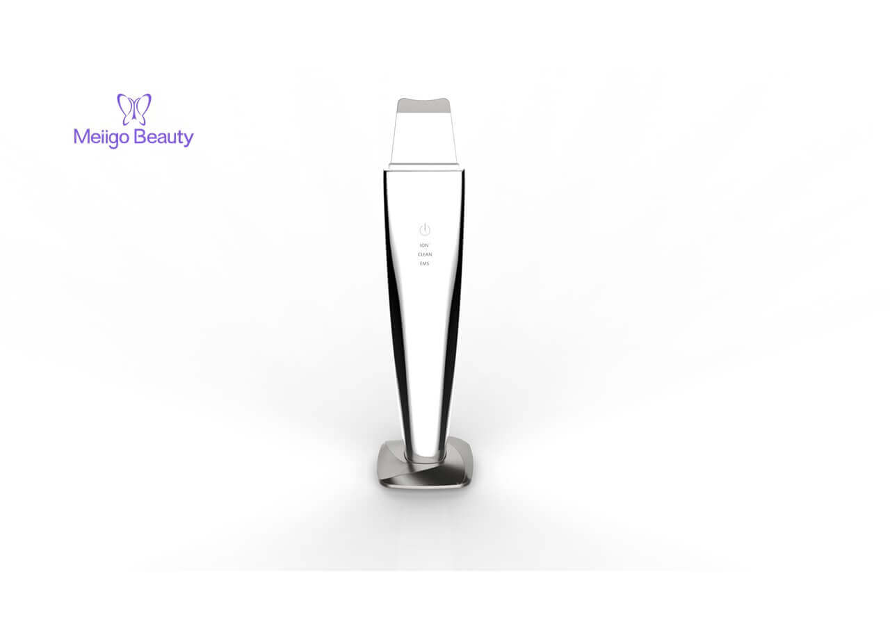 Meiigobeauty ultrasound skin scrubber of SC003 3 - Ultrasonic skin spatula for makeup removal - SC003